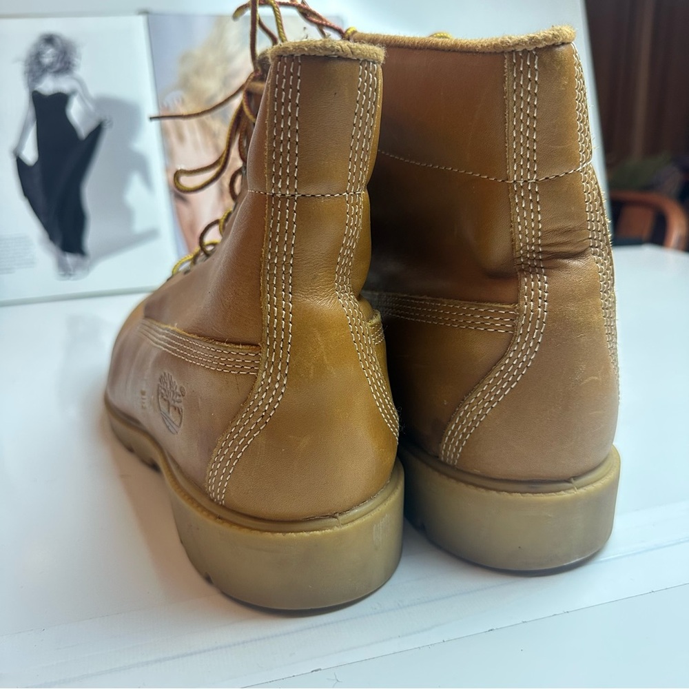 Timberland Wheat Leather Boots | Y2K Heritage Workwear Dadcore 11M - Picture 9 of 12